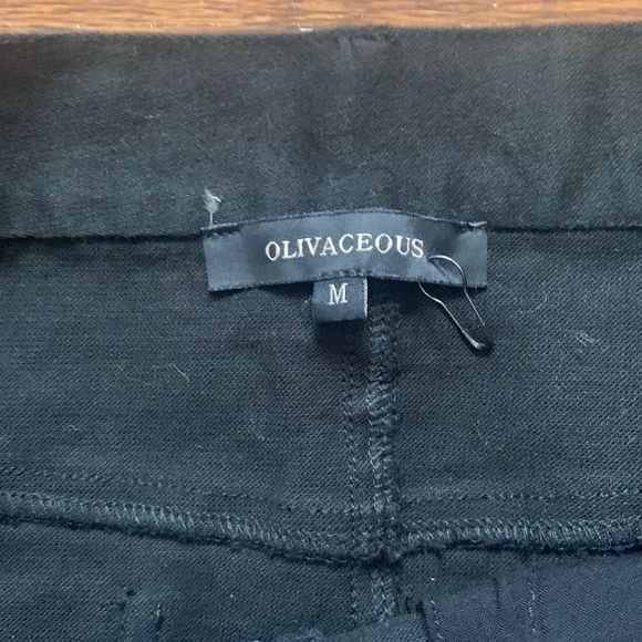 Olivaceous Black Distressed Mini Skirt - Picture 2 of 4